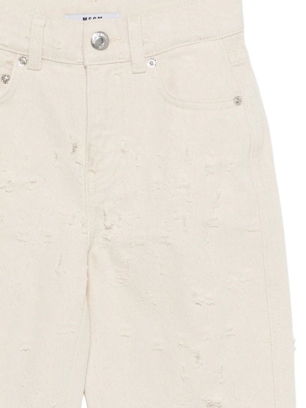  Msgm Kids Five-pocket Jeans - Neutrals 