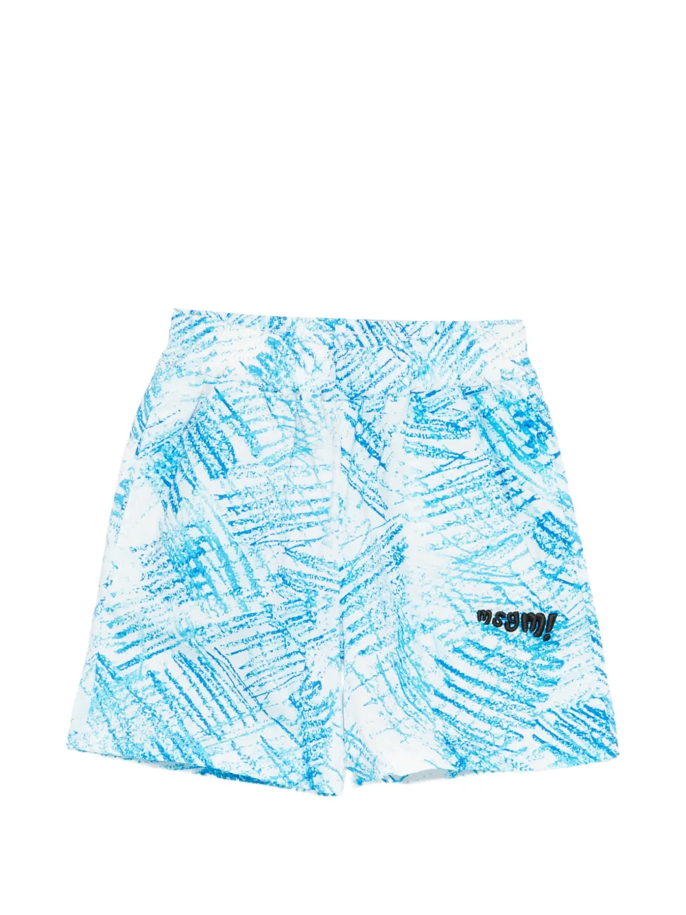 MSGM Kids printed shorts - Bianco