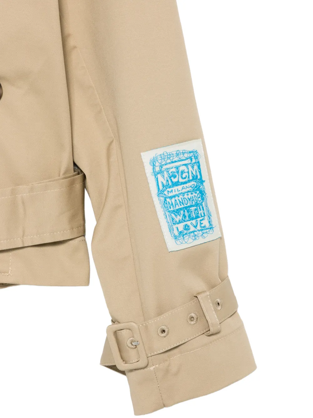 Logo-Patch Double-Breasted Jacket