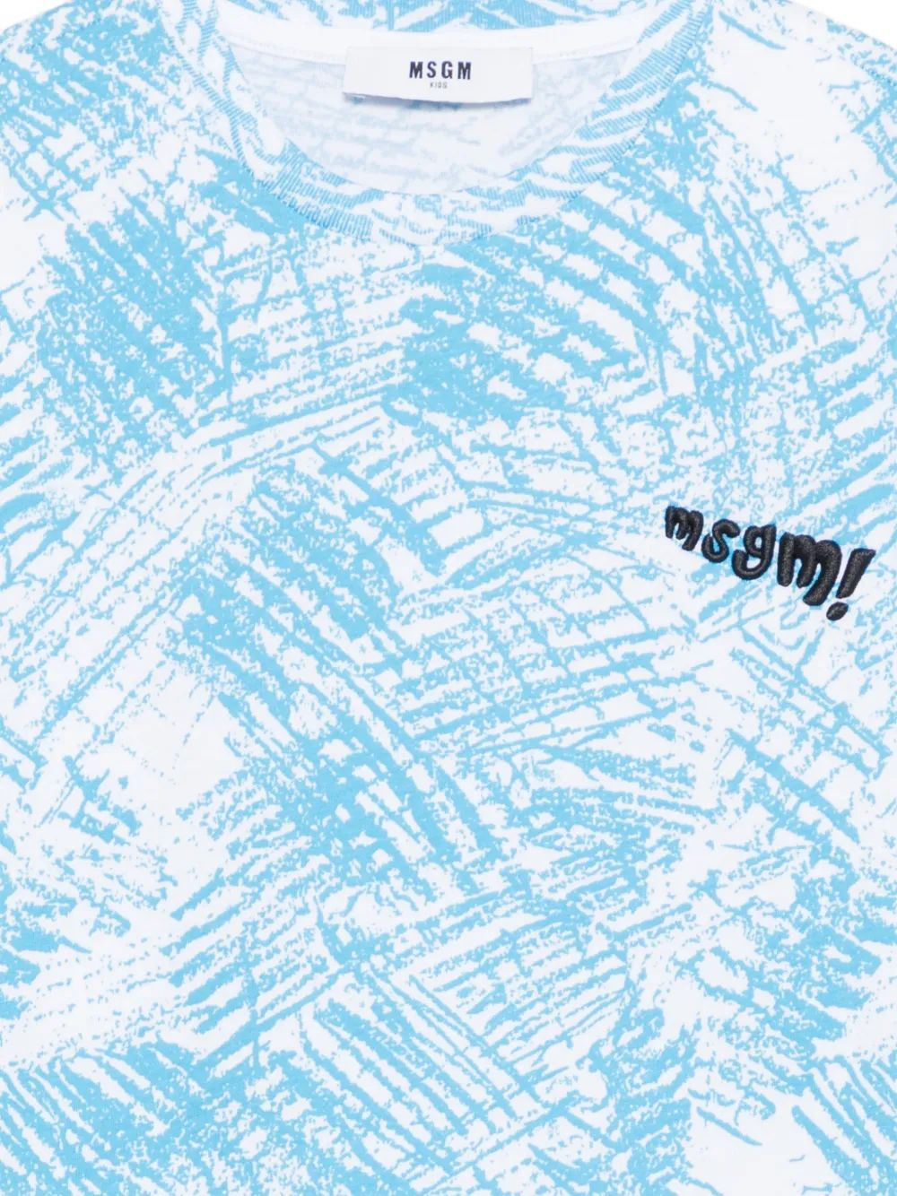 MSGM Kids T-shirt met geborduurd logo Wit