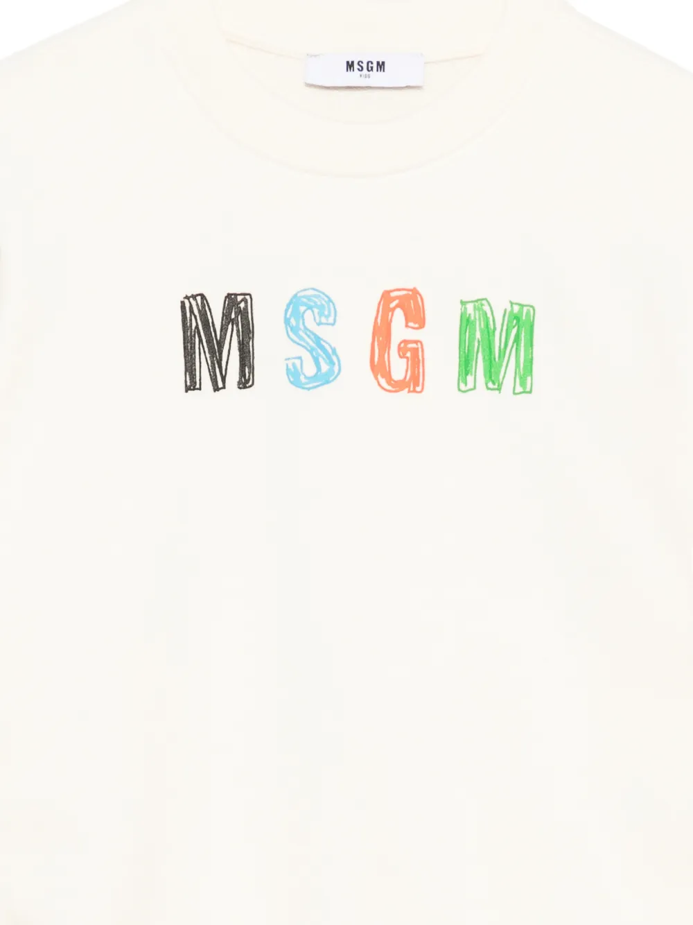  Msgm Kids Sudadera Con Logo Estampado - Neutro 