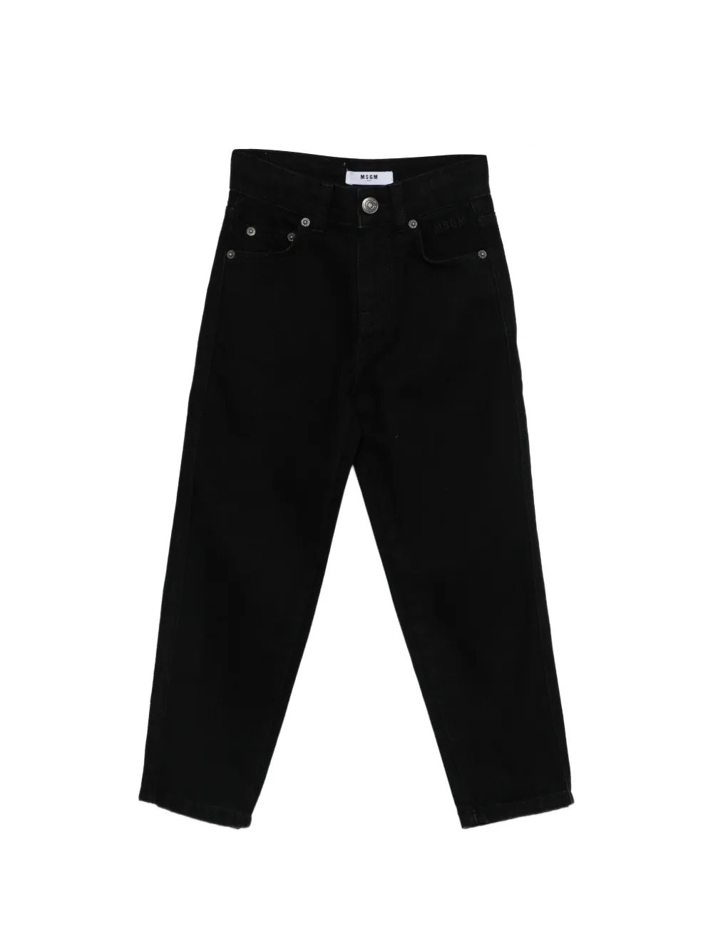 MSGM Kids Jeans con logo - Nero