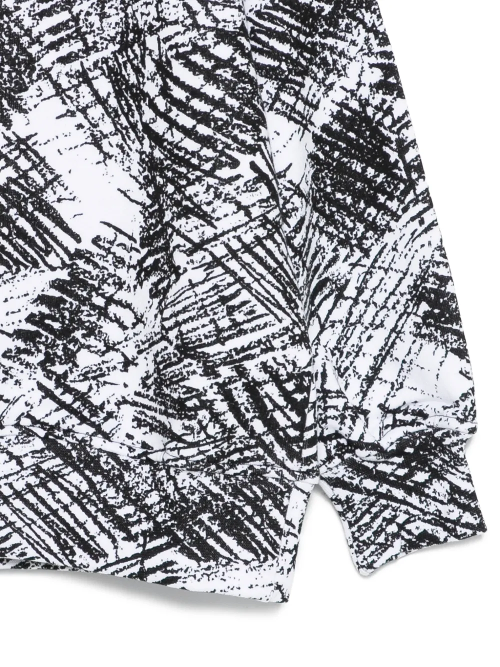  Msgm Kids Long-sleeved Patterned Top - White 