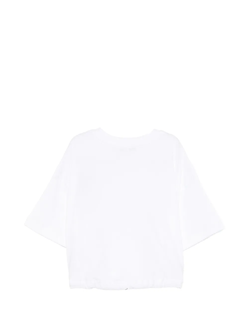 MSGM Kids T-shirt met bloemdetail Wit