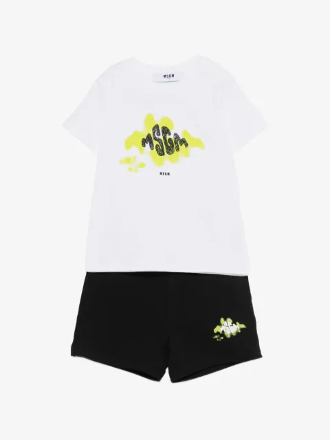 MSGM Kids Set shorts con stampa grafica