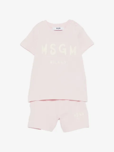 MSGM Kids Set con shorts e logo