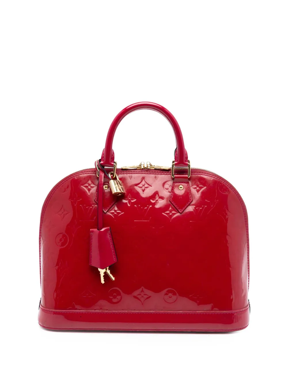 Louis Vuitton Pre-Owned 2012 Monogram Vernis Alma PM handbag - Rosso
