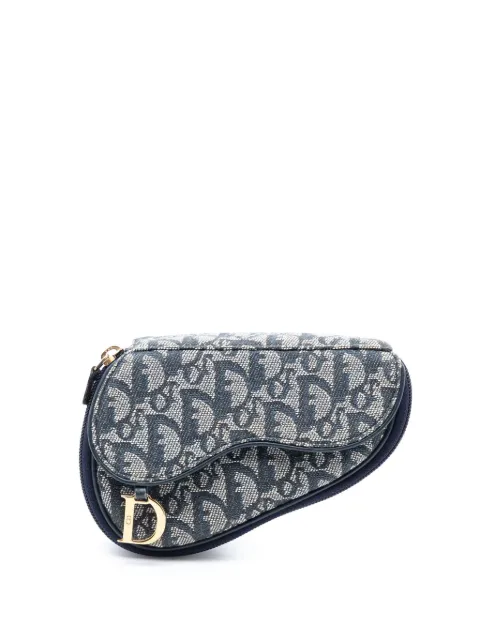 Christian Dior Pre-Owned 2000 Diorissimo Canvas Saddle pouch