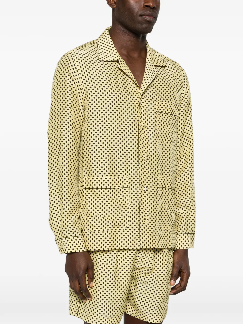  Tom Ford Pattern Shirt - Yellow 