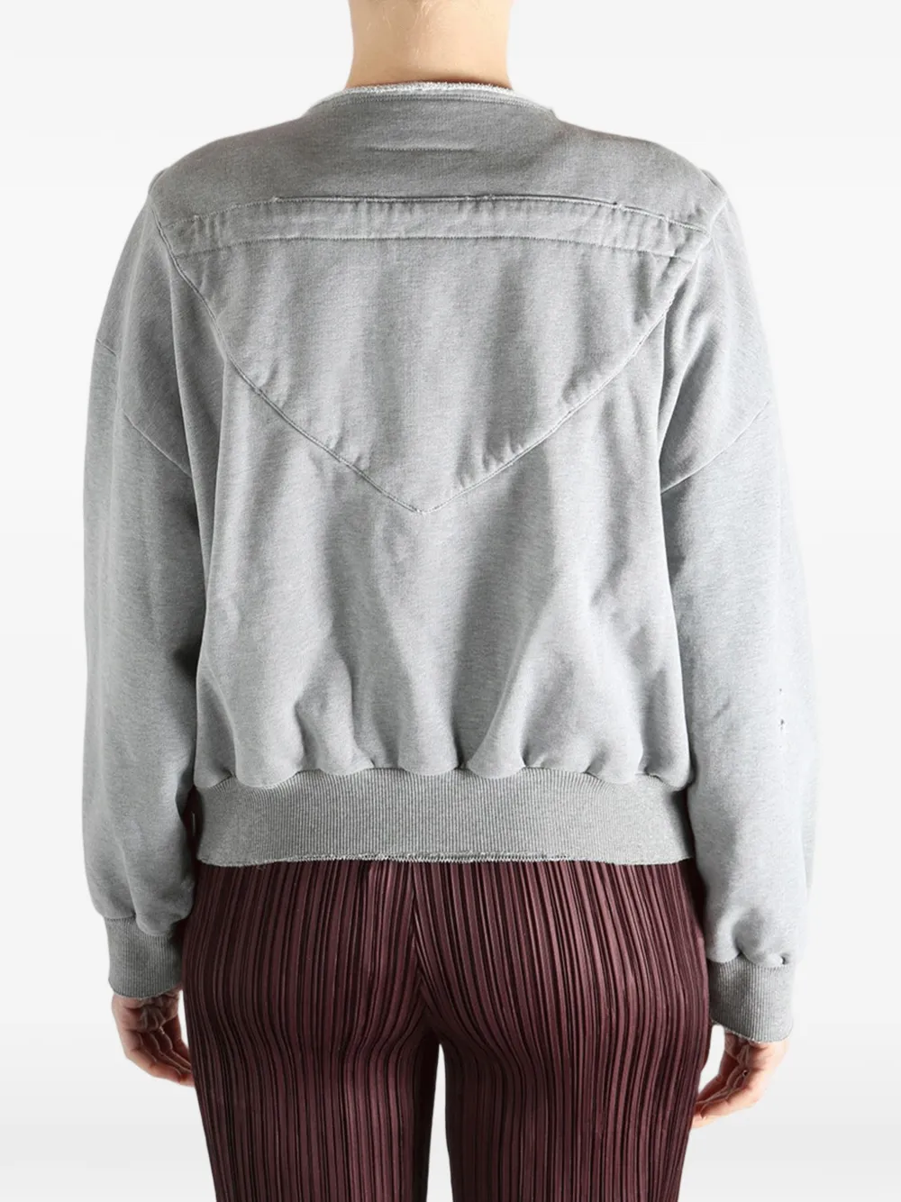 MM6 Maison Margiela Hoodie met ritssluiting Grijs