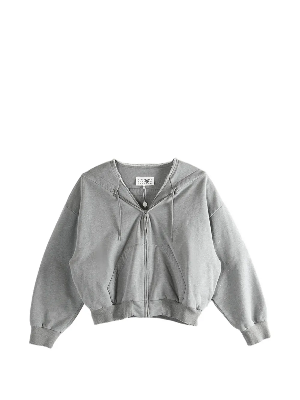 MM6 Maison Margiela zip hoodie - Grigio