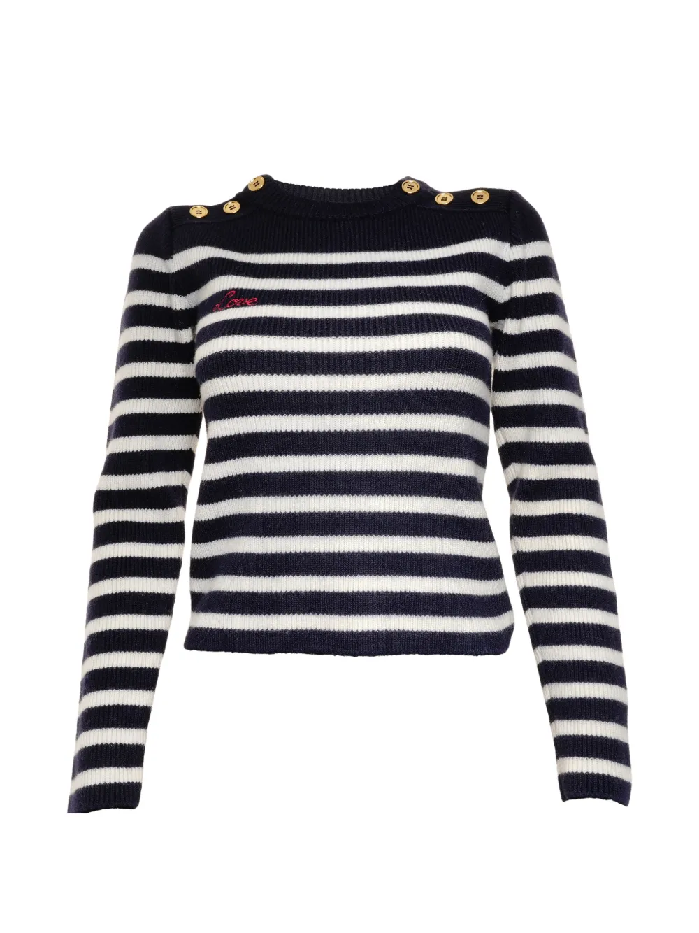 Miu Miu Pre-Owned 2018 striped sweater - Blu
