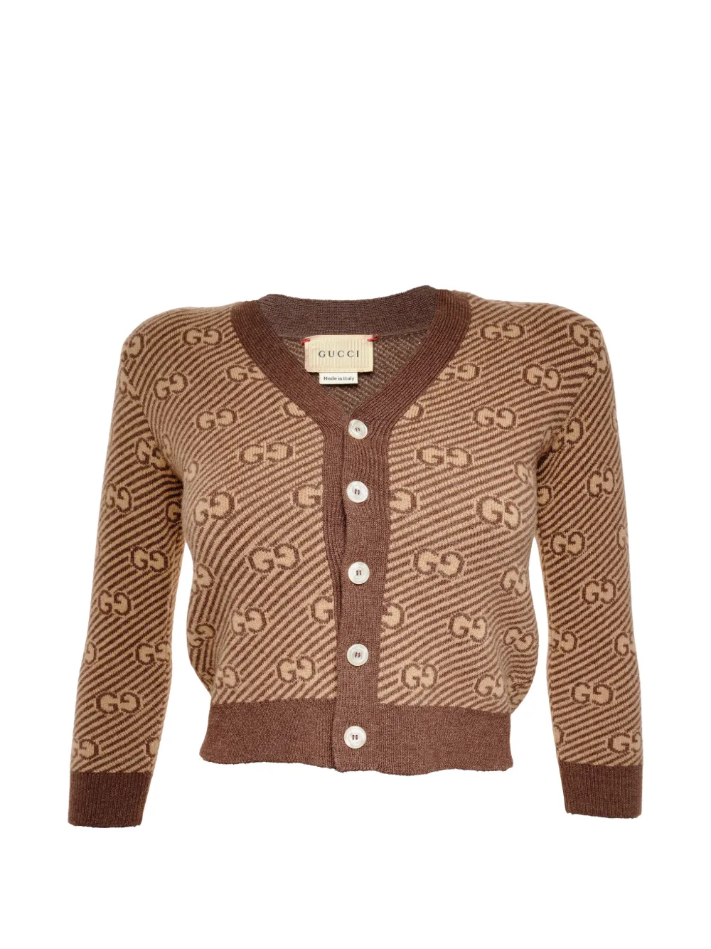 Gucci Pre-Owned 2021 button-up cardigan - Marrone