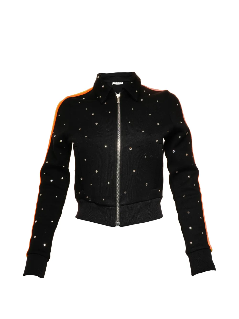 Miu Miu Pre-Owned 2017 zip-up sweatshirt - Nero