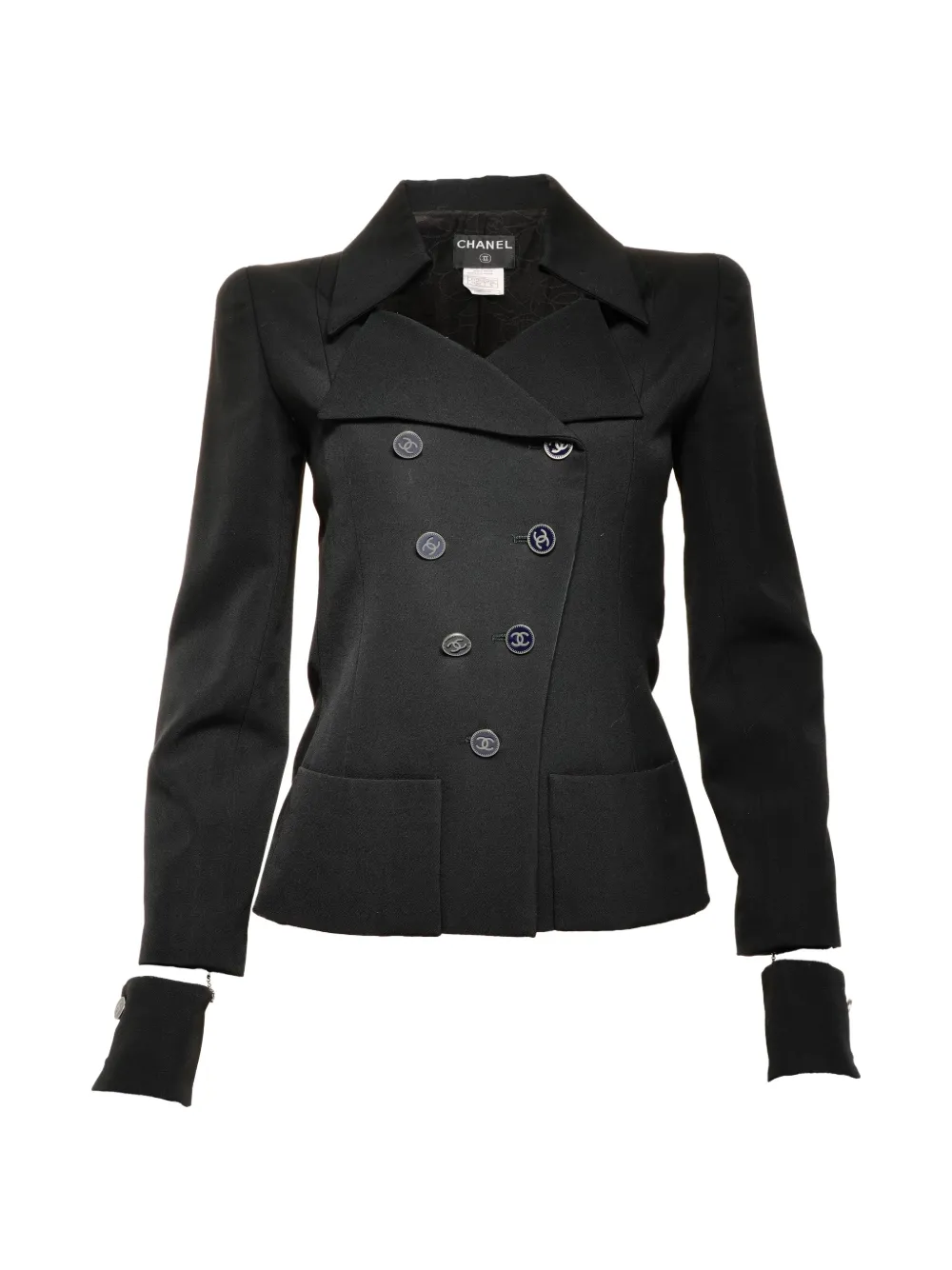 CHANEL Pre-Owned 2001 double-breasted jacket - Nero