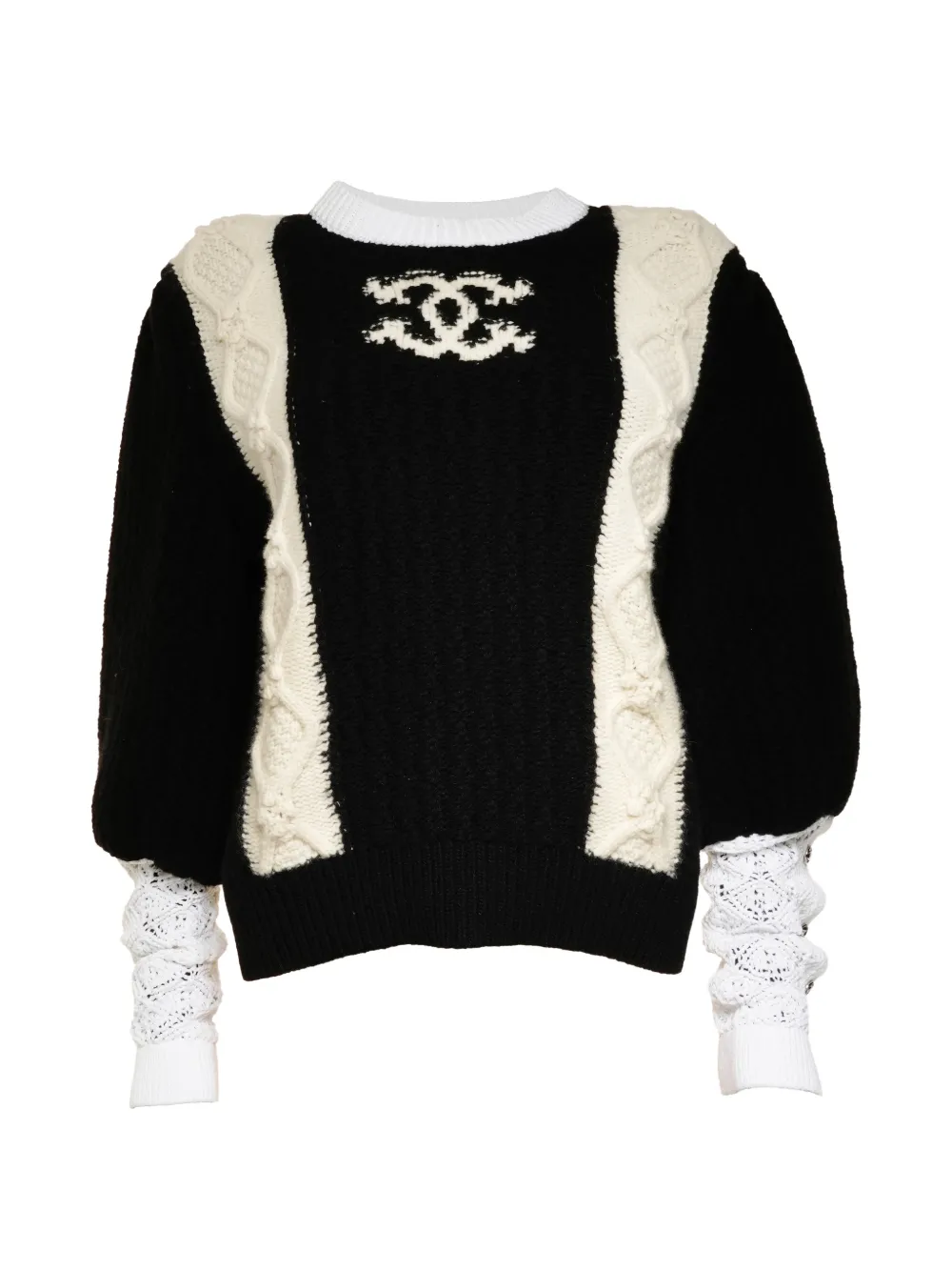 CHANEL Pre-Owned 2021 crew-neck sweater - Nero