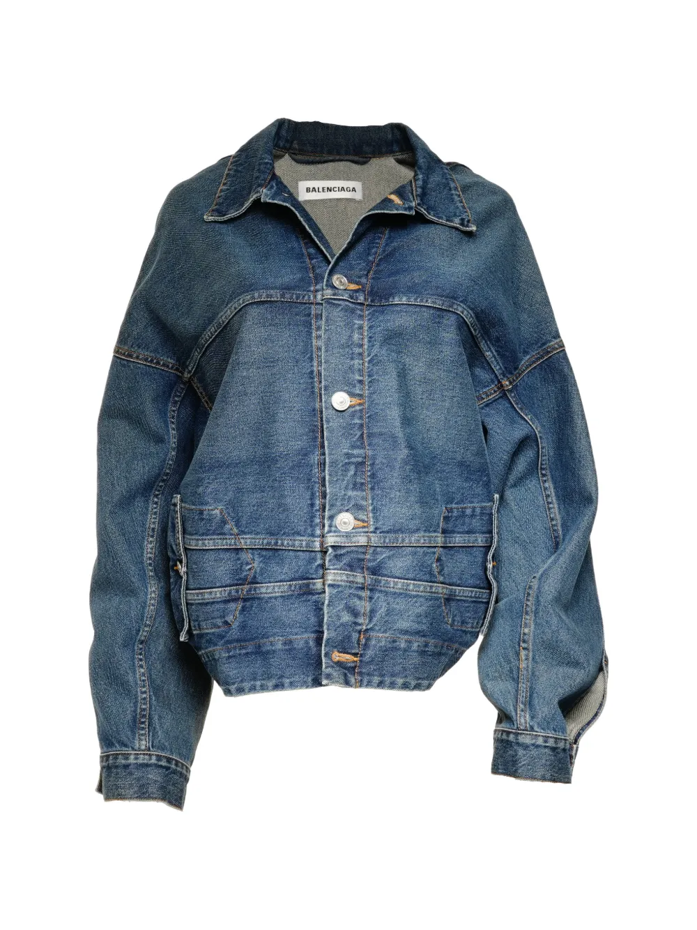 Balenciaga Pre-Owned 2022 denim jacket - Blu
