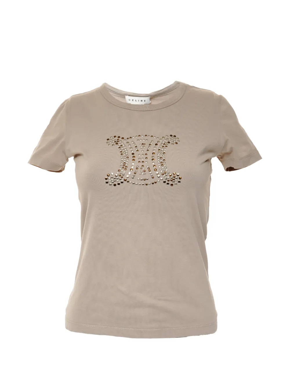 Celine Pre-Owned 1990-2000s logo-detail T-shirt - Marrone