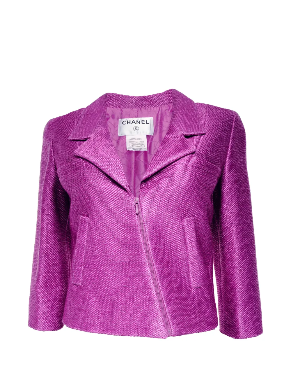CHANEL Pre-Owned 2001 zip-up jacket - Rosa