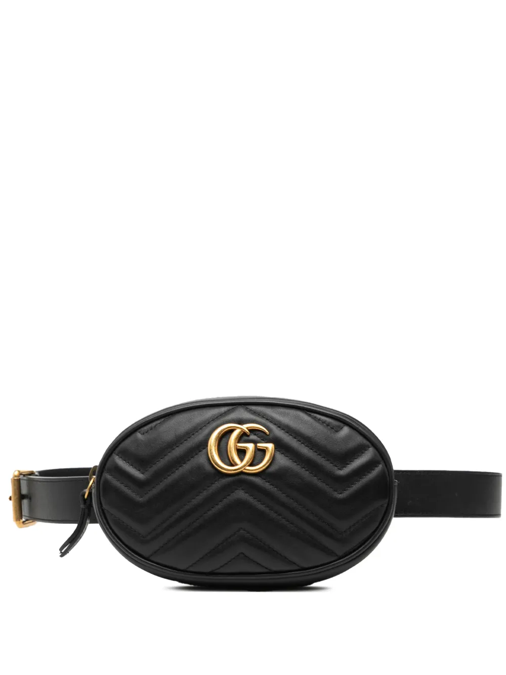 Gucci Pre-Owned Marsupio GG Marmont in pelle matelassé 2016-2026 - Nero