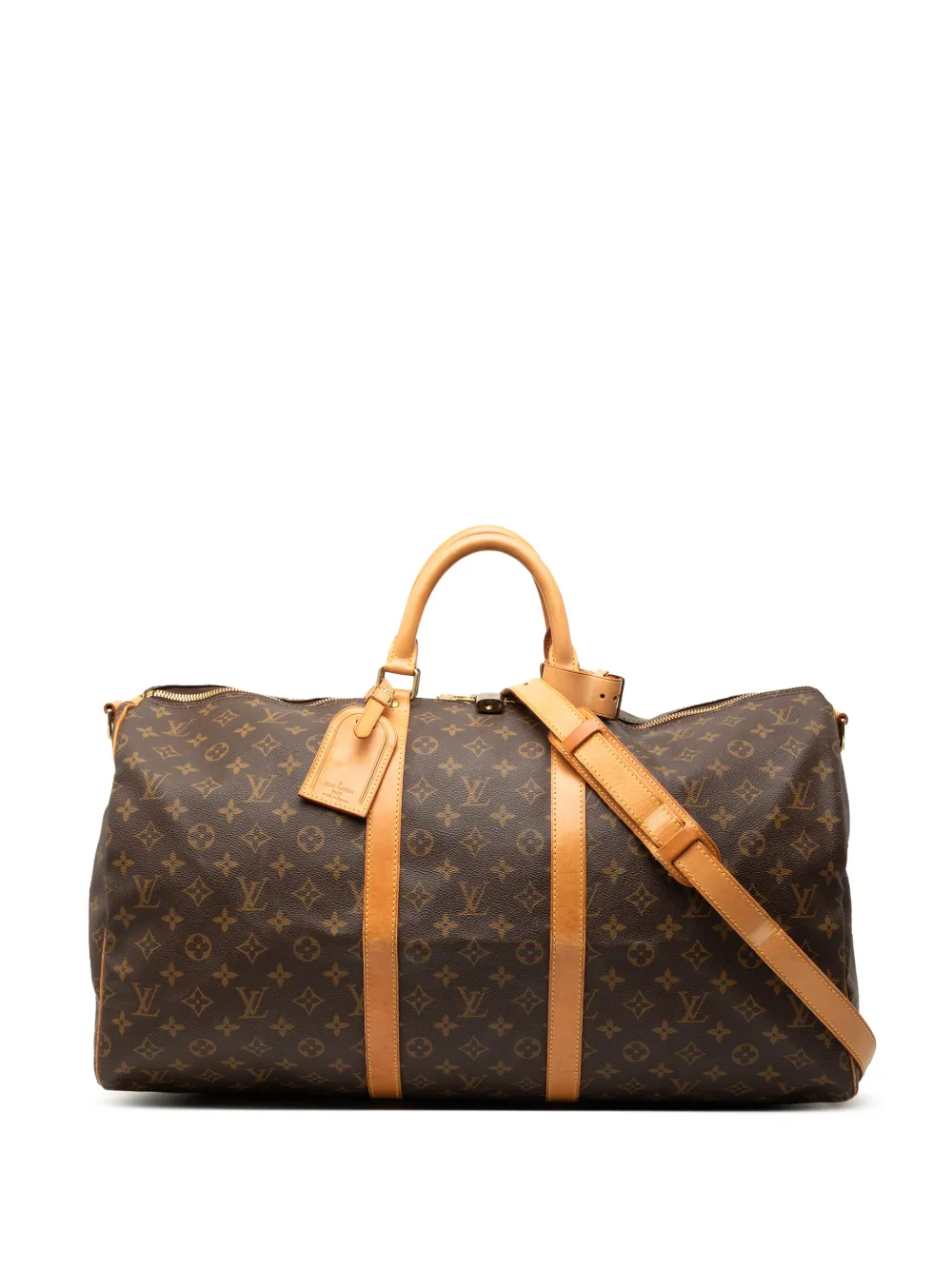 Louis Vuitton Pre-Owned Borsa da viaggio Keepall Bandouliere 55 con monogramma 1999 - Marrone