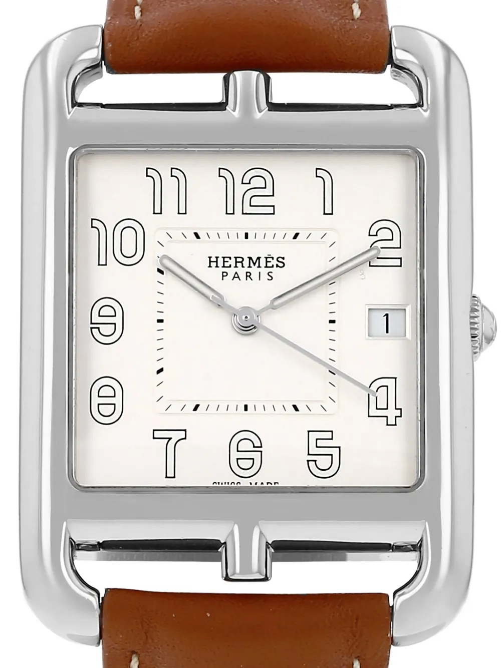 Pre-owned Hermes 2010s Cape Cod 46mm Watch In White