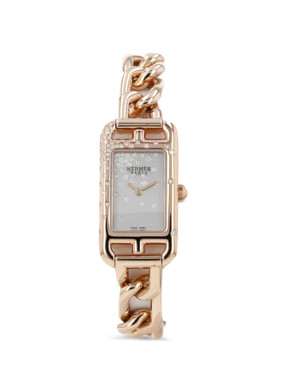 Hermès Pre-owned 2010 Nantucket 33mm Watch in White