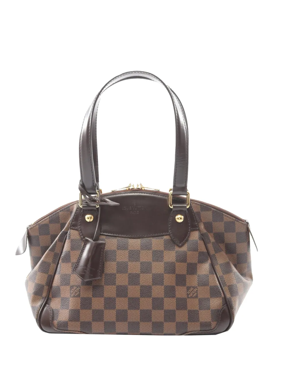 Louis Vuitton Pre-Owned Borsa a tracolla Verona PM in tela Damier Ebène 2010 - Marrone