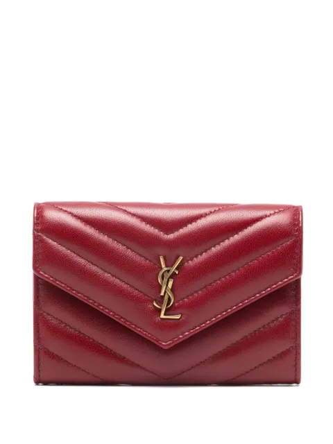 Saint Laurent chevron logo wallet