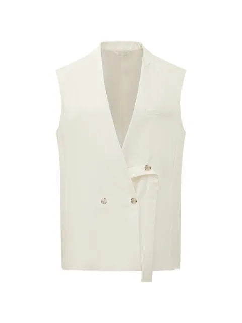BOSS double-breasted sleeveless waistcoat