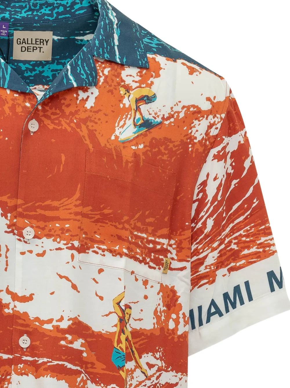 GALLERY DEPT. Shirt met grafische print Rood