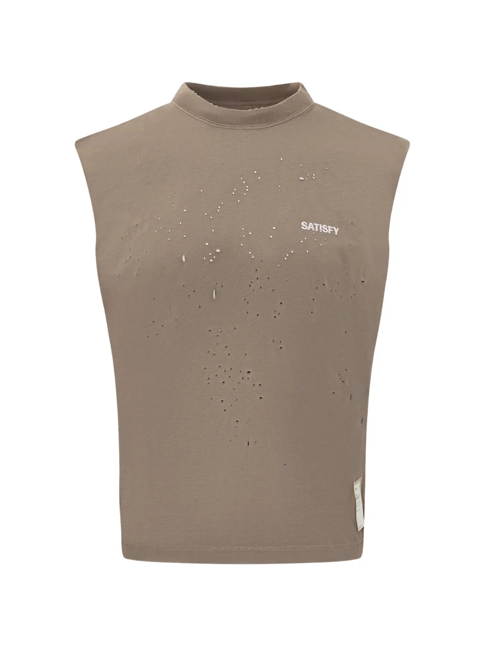 Satisfy 모스테크 디스트레스드 이펙트 티셔츠 | 뉴트럴 | Image 1