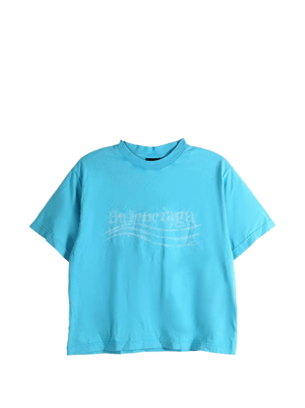 Balenciaga printed T-shirt - Blau