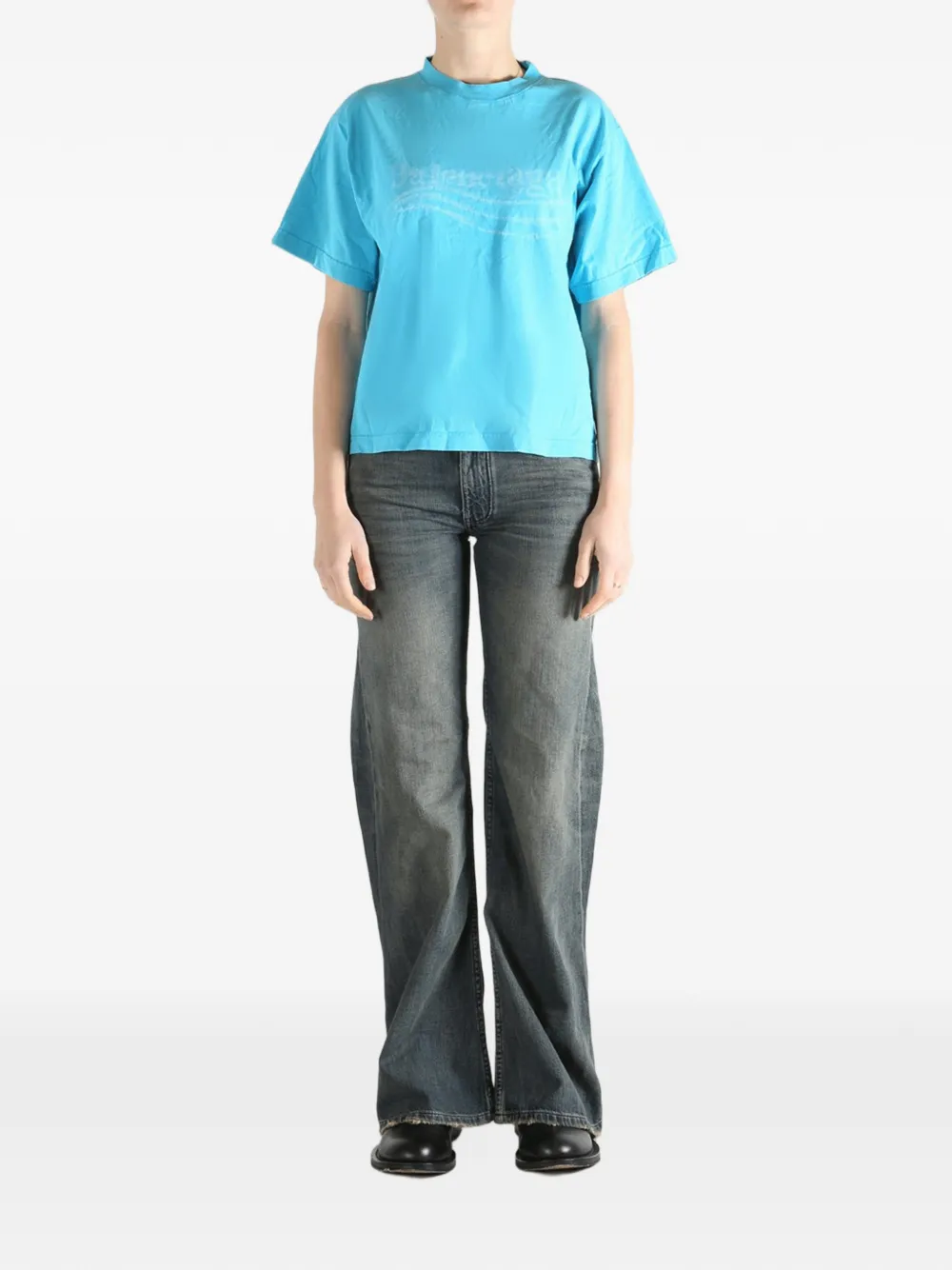  Balenciaga Printed T-shirt - Blue 