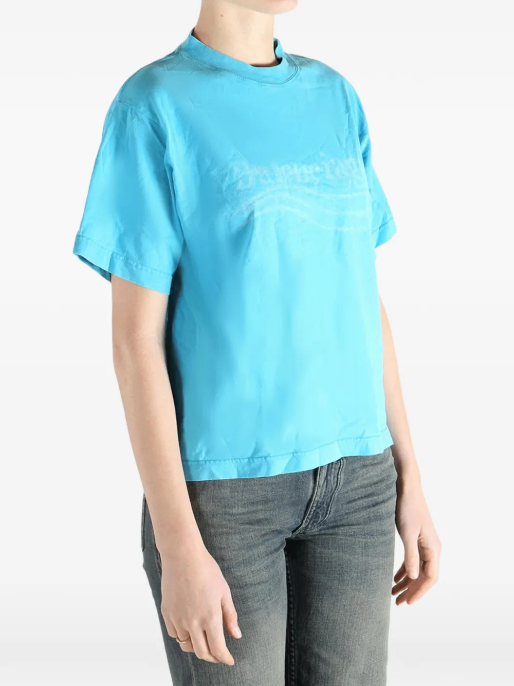 Balenciaga T-shirt met print Blauw