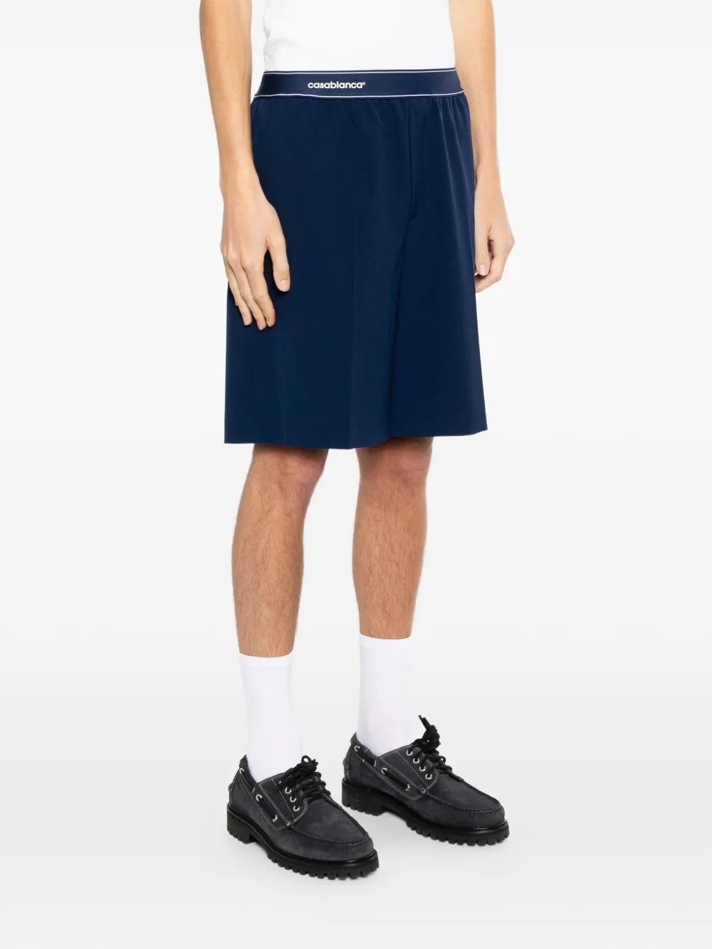 Casablanca Shorts met logoband Blauw