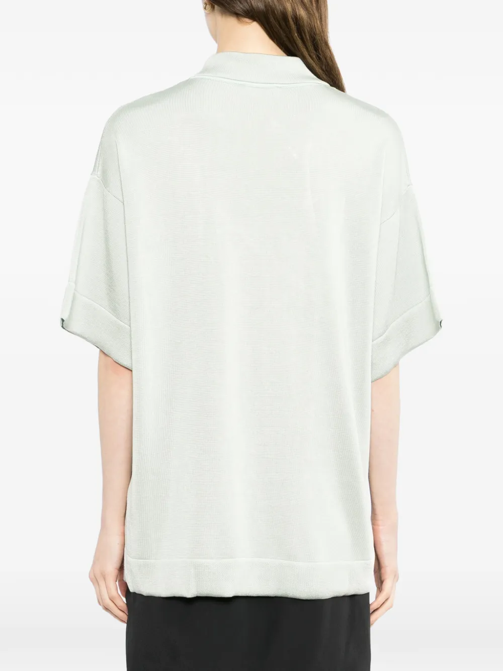 Jil Sander Polotop met speld Groen
