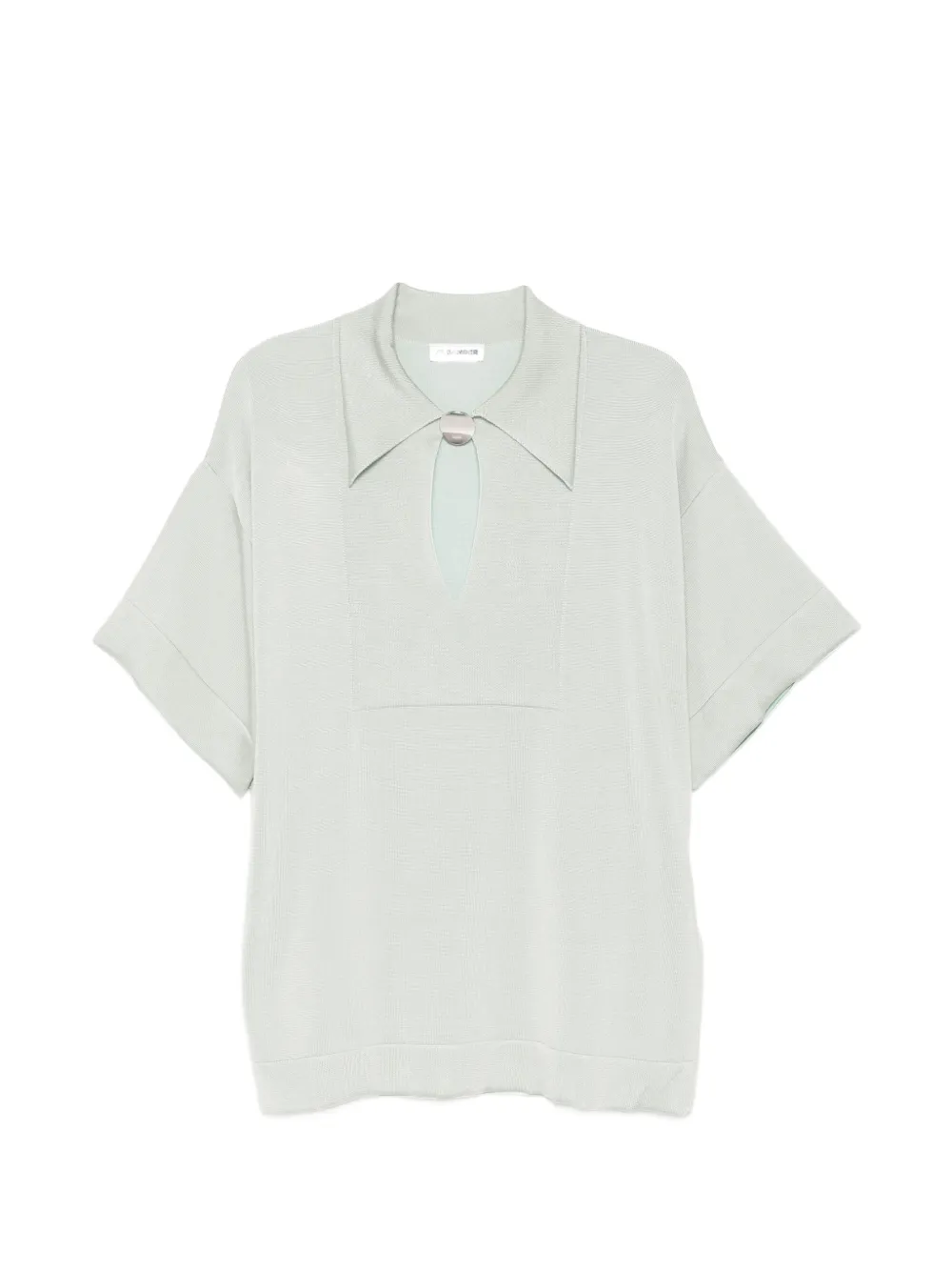 Jil Sander pin polo top - Verde