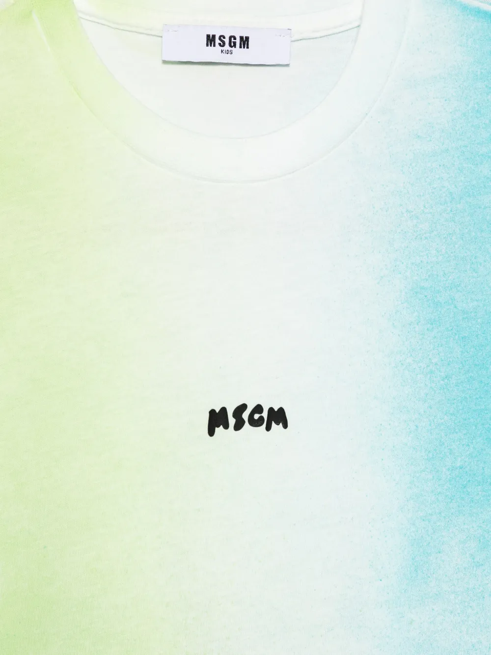 MSGM Kids T-shirt met tie-dye print Groen