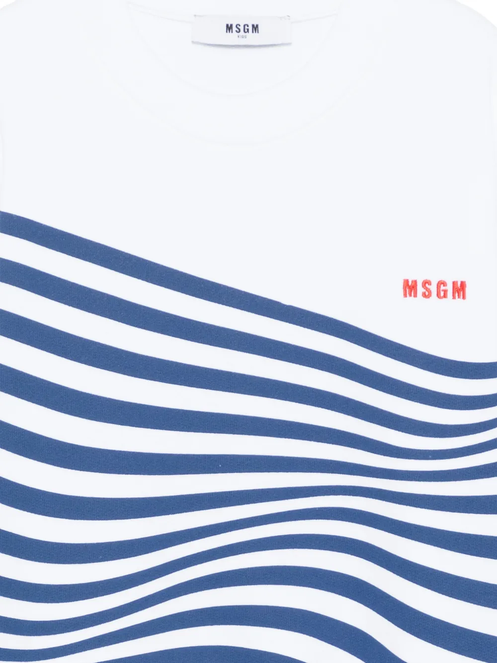 MSGM Kids Sweater met logoprint Wit