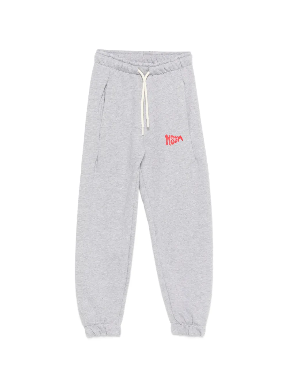 MSGM Kids Pantaloni sportivi con stampa - Grigio