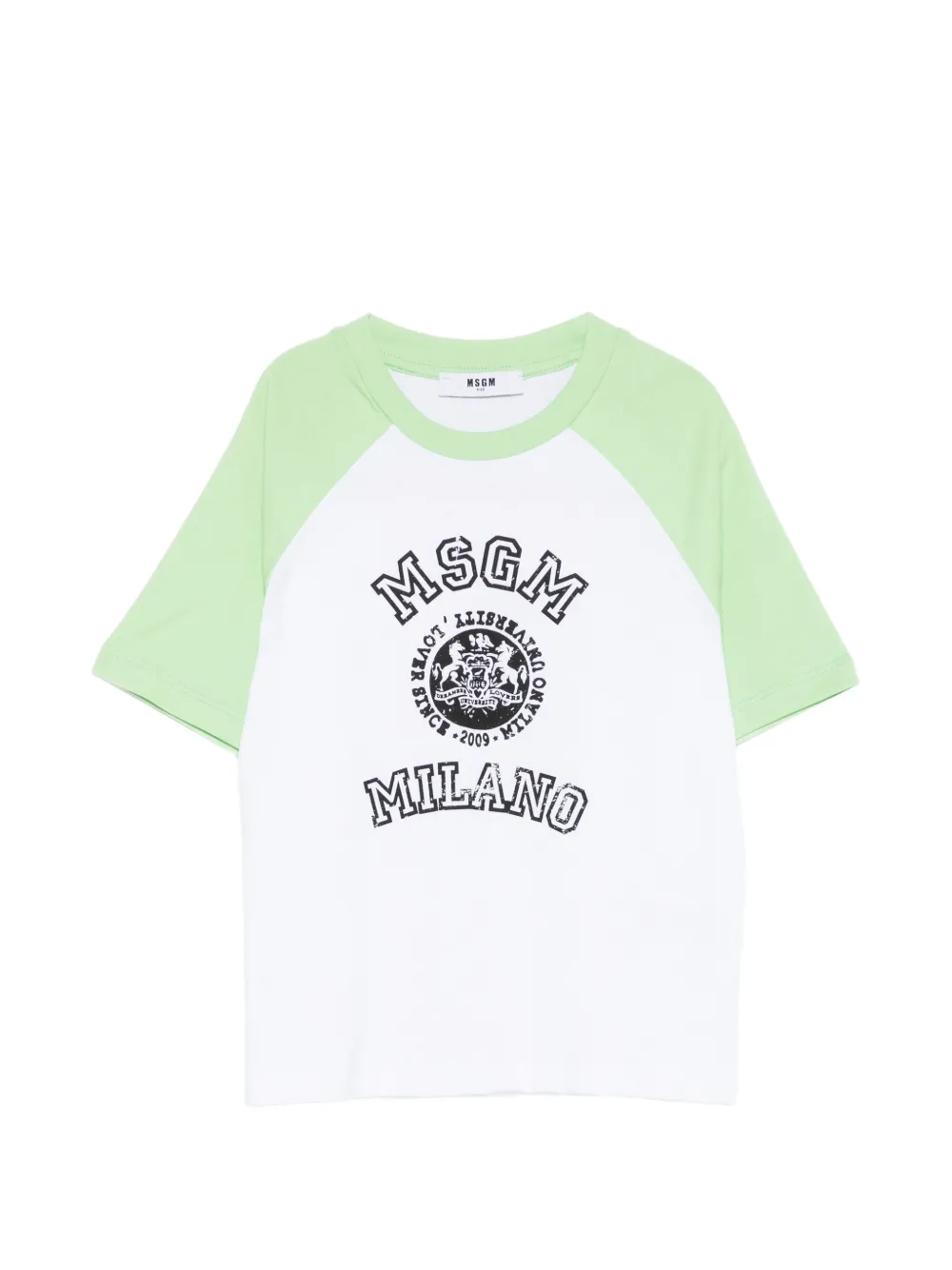 MSGM Kids logo T-shirt - Bianco