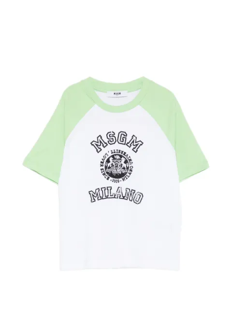 MSGM Kids playera con logo estampado