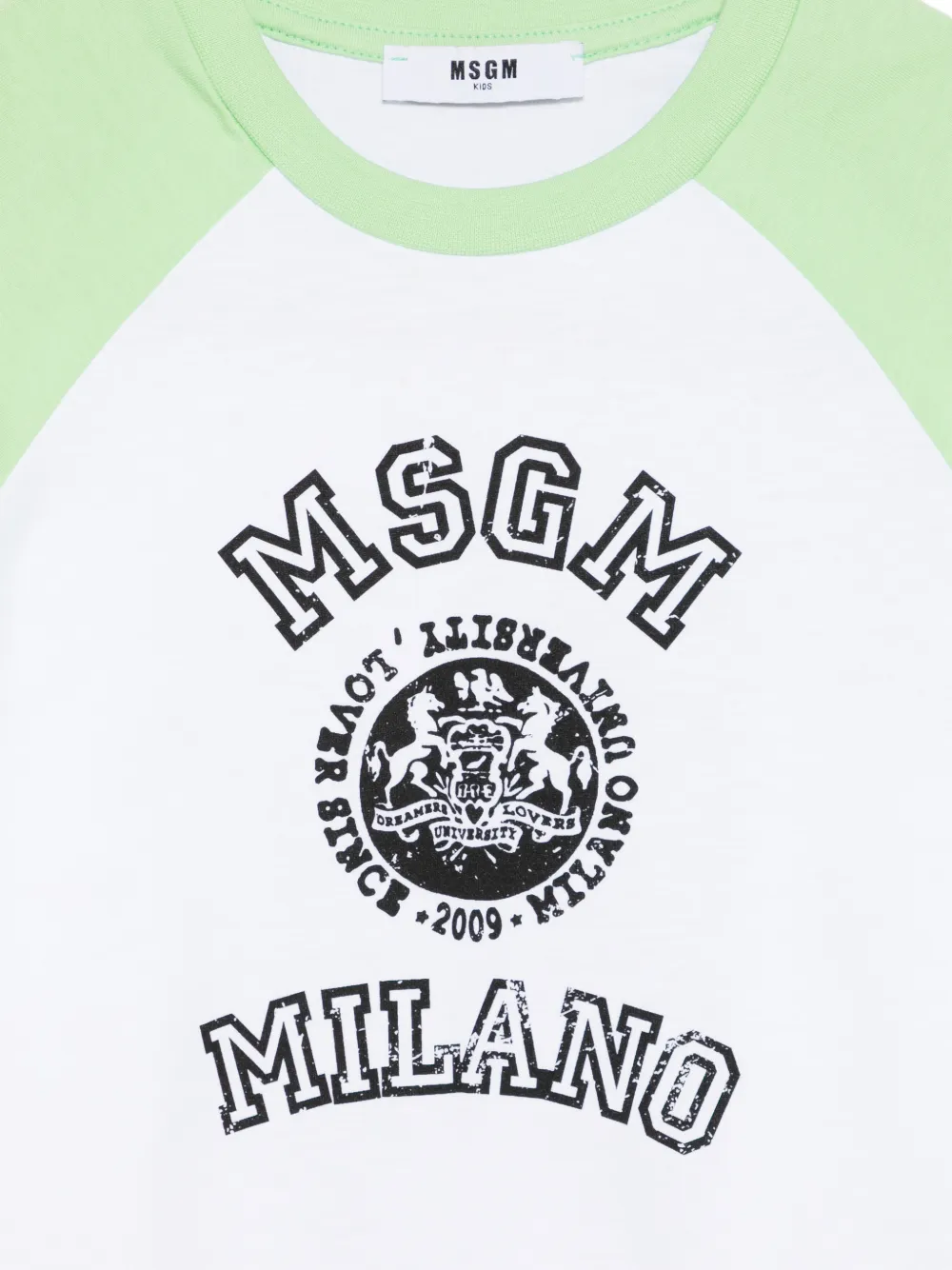 MSGM Kids T-shirt met logo Wit