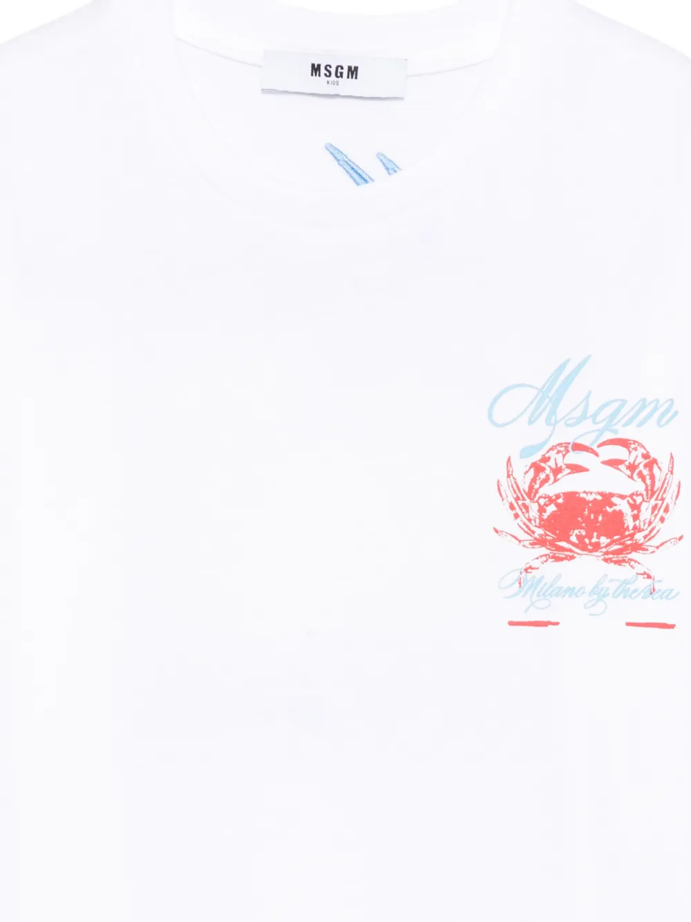 MSGM Kids T-shirt met print Wit