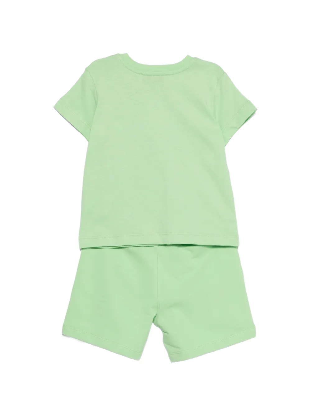  Msgm Kids Logo-print Short Set - Green 