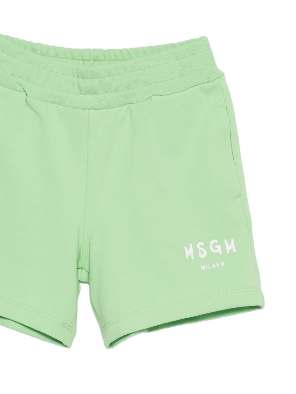  Msgm Kids Logo-print Short Set - Green 
