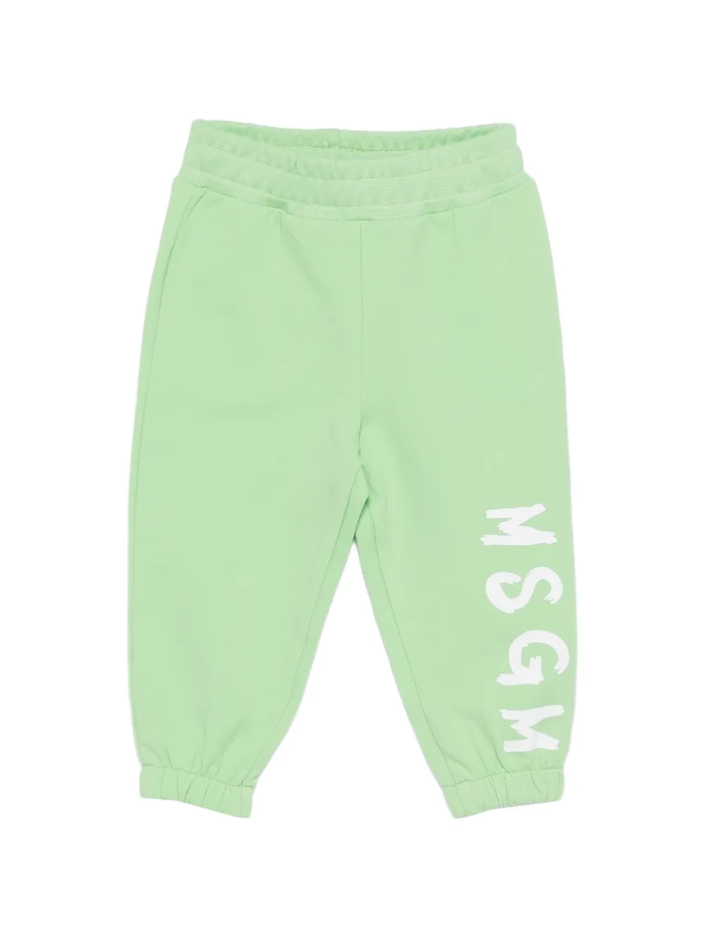  Msgm Kids Hooded Zip-up Tracksuit - Green 