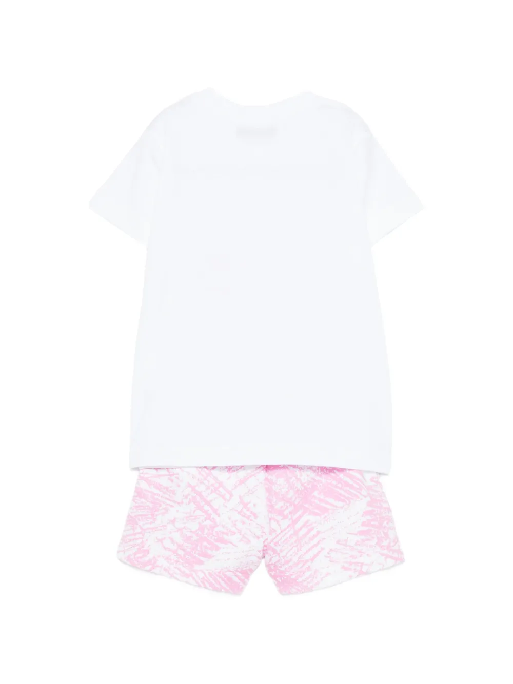  Msgm Kids Logo-print Short Set - White 