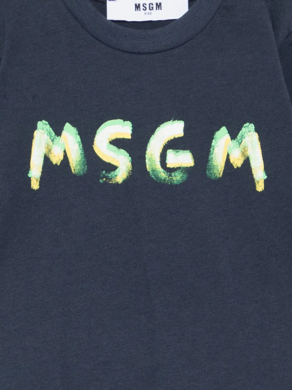  Msgm Kids Set De Pantalones Cortos Con Logo Estampado - Azul 